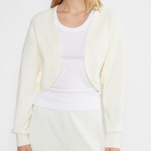 ARITZIA Babaton Knit Decision Shrug. Size Small. Color - Light Birch.